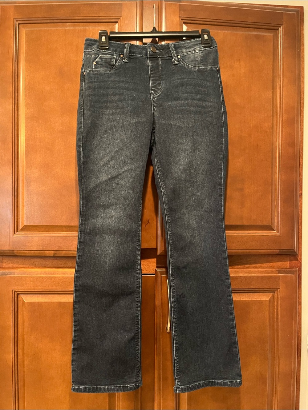 Laurie Felt Silky Baby Bell Jeans Dark Wash Vital Stretch Women's Size SP Small